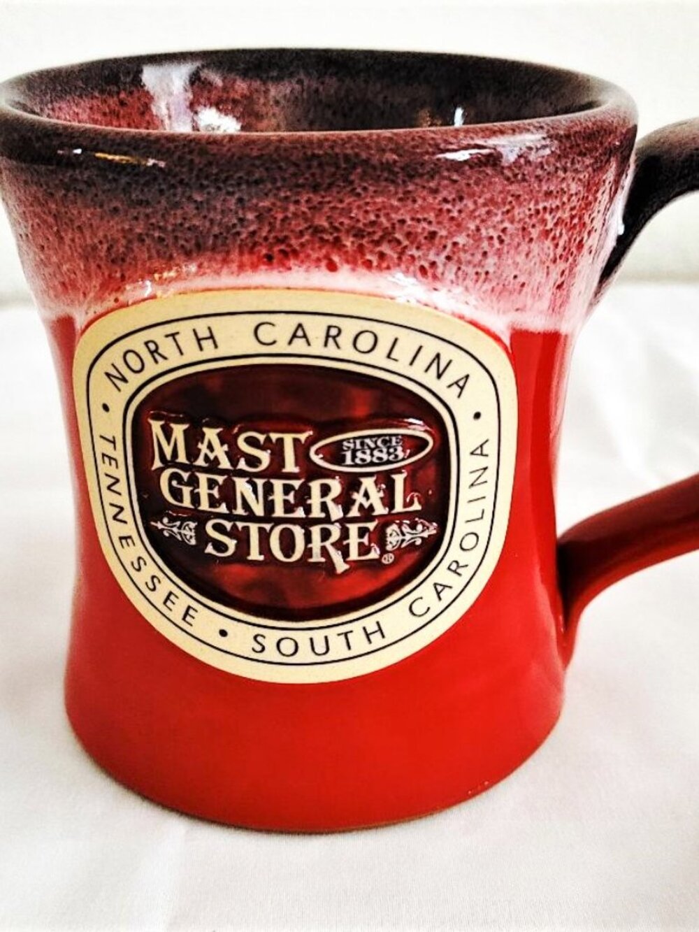 Deneen Stoneware Pottery Sturdy Hand Thrown Glazed Mug Mast General Store 12 oz